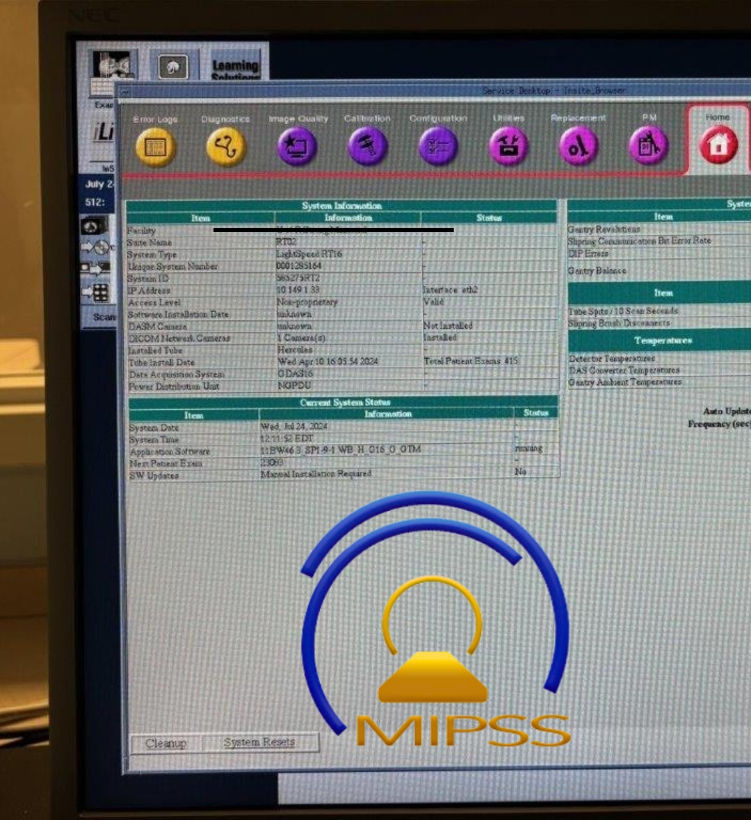 2008 GE LightSpeed RT16 CT Scanner (789)