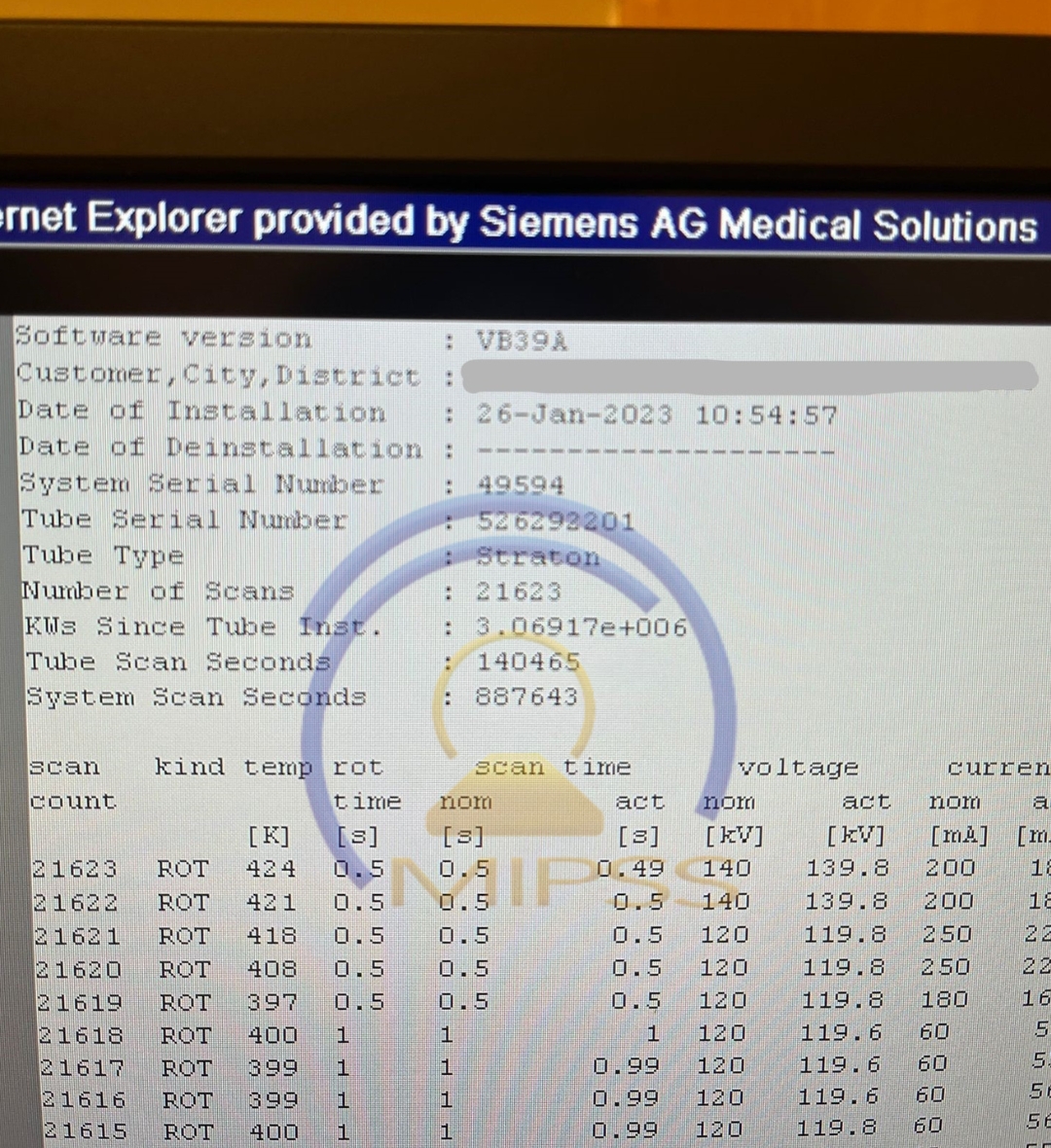 2009 SIEMENS Sensation Open 20 CT Scanner