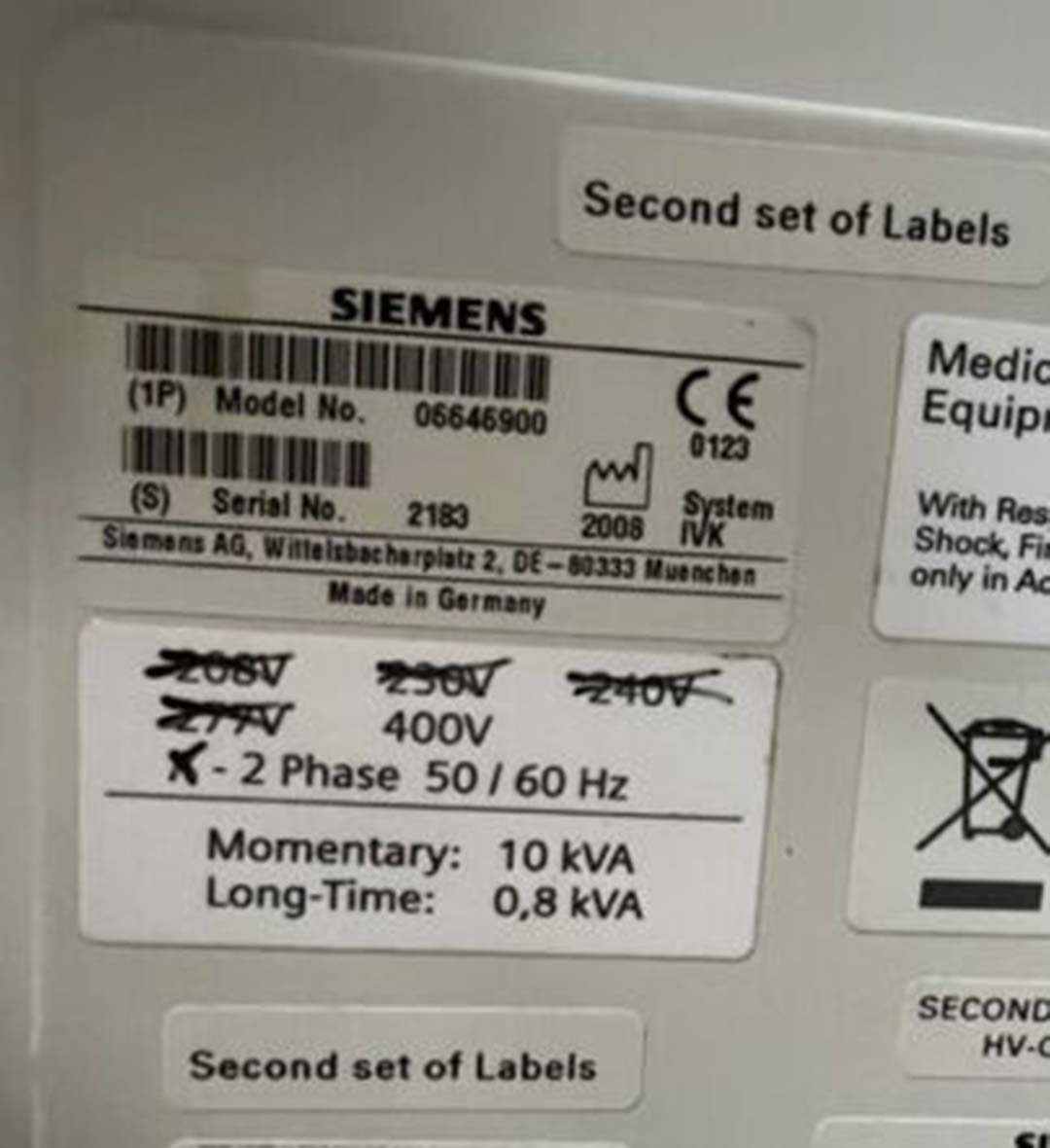 2008 Siemens Magnetom Espree 1.5T MRI